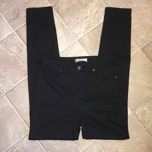 Free People High-Rise Black Skinny Jeans